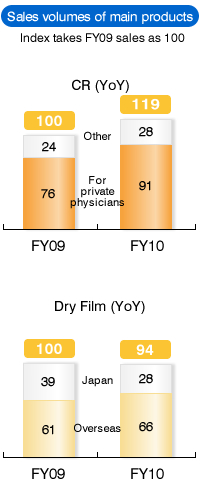 Sales Volumes of Main Products