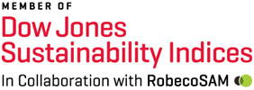 MEMBER OF Dow Jones Sustainability Indices In Collaboration with RobecoSAM