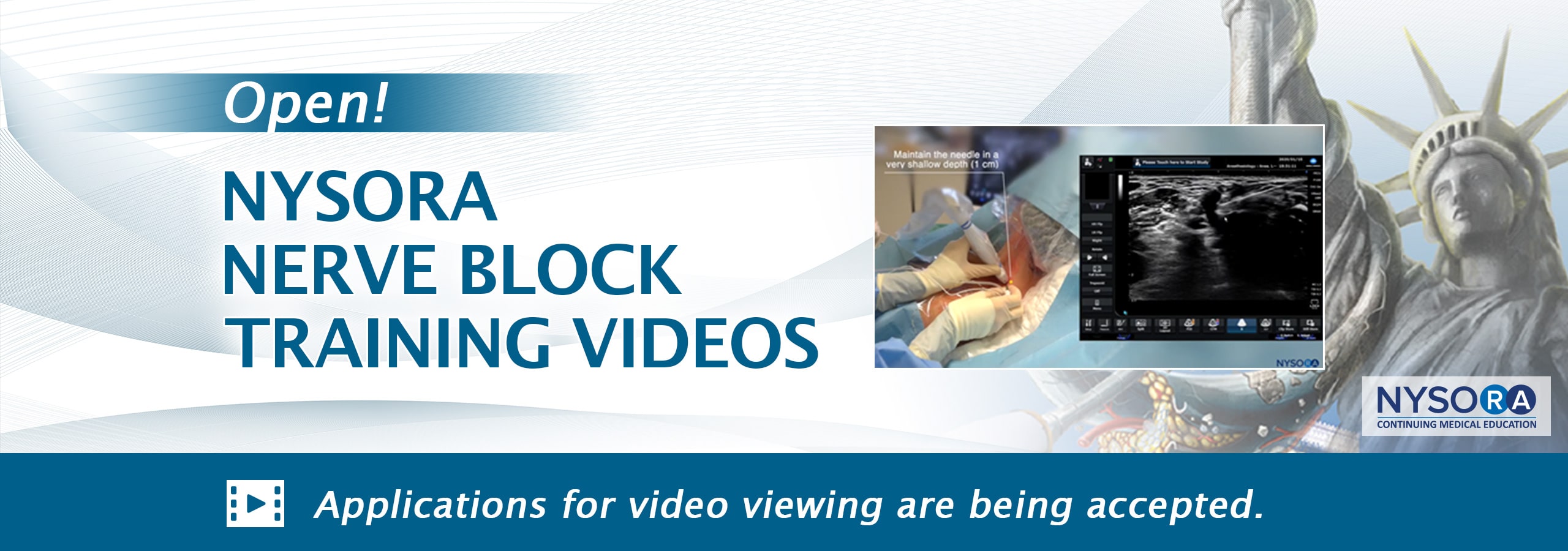 -OPEN!- NYSORA NERVE BLOCK TRAINING VIDEOS