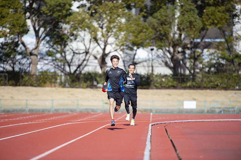 ランニングクリニックin大阪　5. チーム対抗タスキリレー