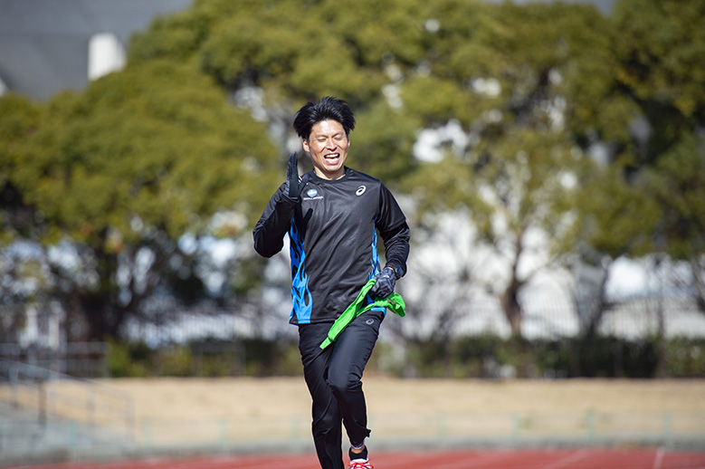 ランニングクリニックin大阪　5. チーム対抗タスキリレー