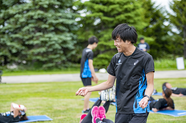 ランニングクリニックin札幌　3. 動的ストレッチ＆補強運動