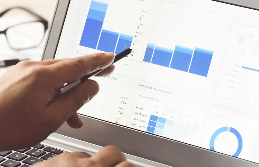 アクセス解析の画面