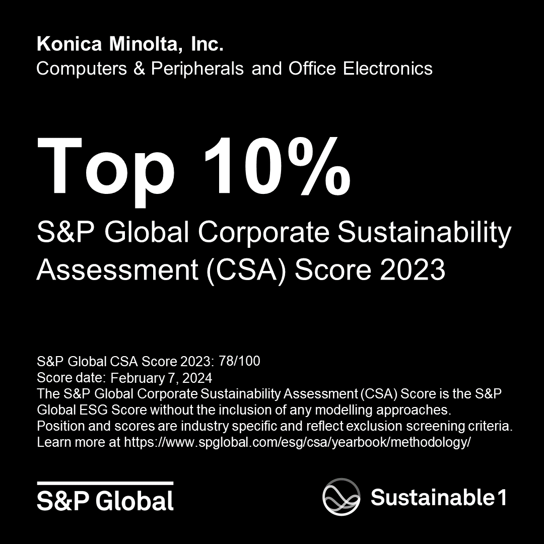 S&P「The Sustainability Yearbook - 2024 Rankings」で業界における「上位10%」に選定