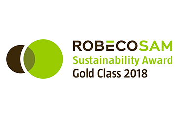 RobecoSAM社のCSR格付で「ゴールドクラス」に選定