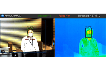 Konica Minolta Works on Decreasing COVID-19 Infection Risks by Non-contact Surface Temperature Measurement