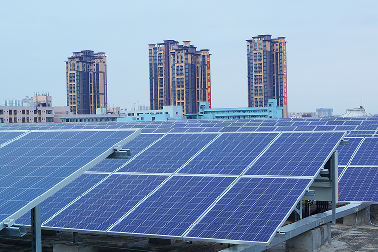 中国の複合機生産拠点で100%再エネを達成