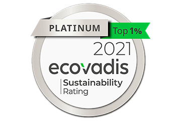 EcoVadis社によるサステナビリティ調査において最高位の「プラチナ」評価を取得