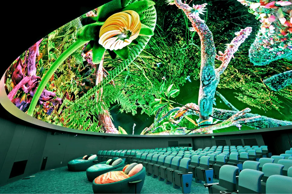 LED Dome Planetarium with High-Brightness and High-Resolution Imagery.