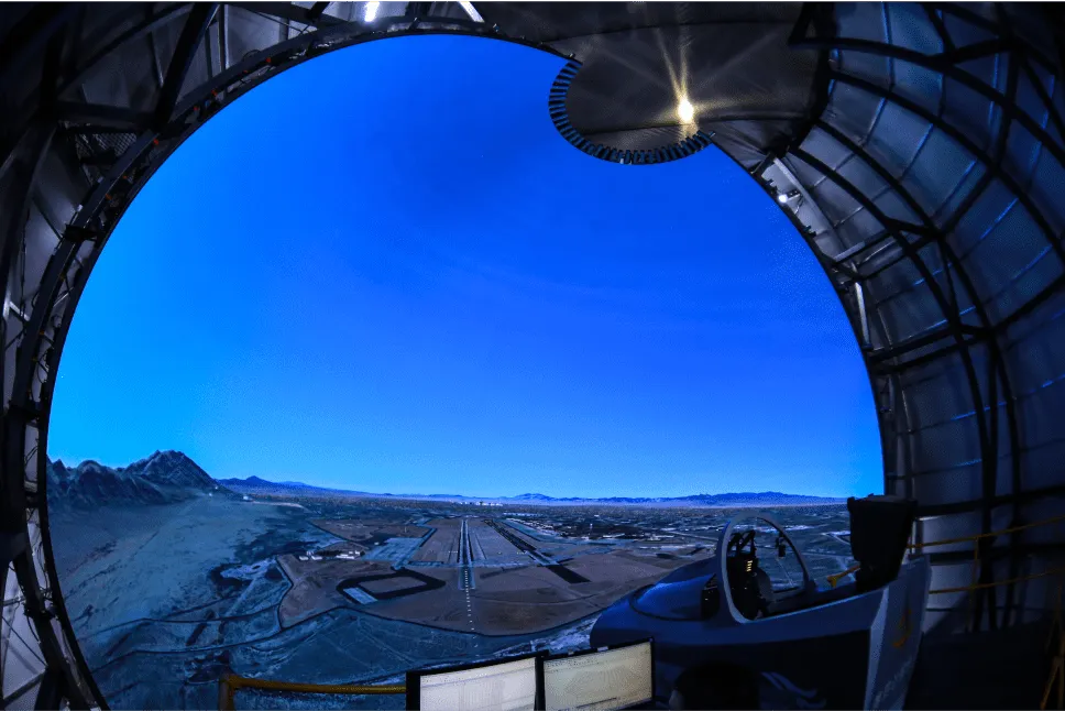 Hemispheric LED vision that projects images so realistic that it looks like there is a hole in it.